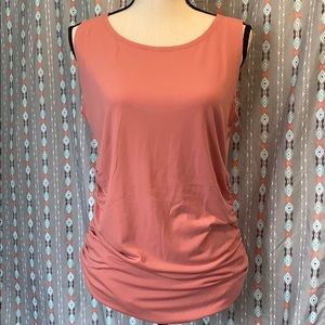 Blush ruched sleeveless